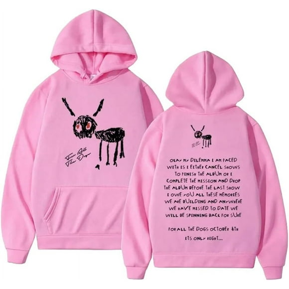 Rapper Drakee for All The Dogs Letter Hoodie Men's Hip Hop Hoodie Printing Merch Pullover Hooded Sweatshirts y2k Outfit
