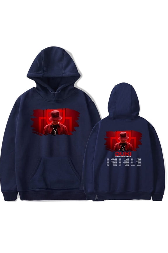Rapper Duki Album Logo Hoodies 2025 Tour Merch Long Sleeve Pullover Men Women Clothing Casual Fleece Oversized Sweatshirts Streetwear