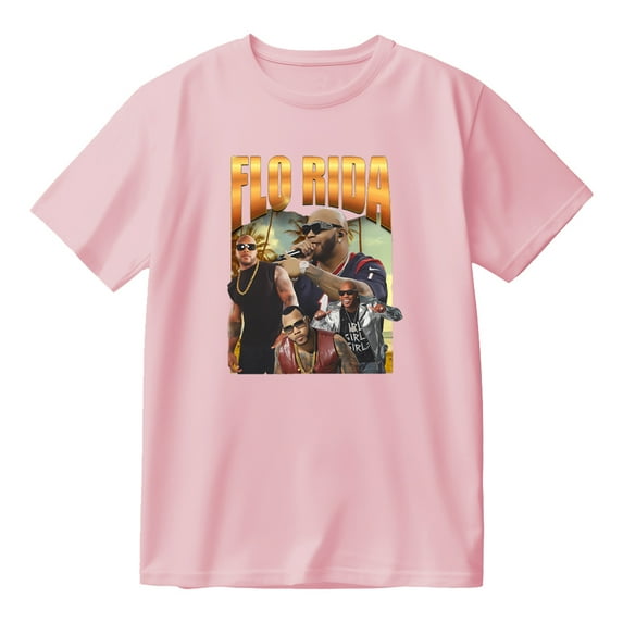 Rapper Flo Rida Merch Vintage T-shirt Short Sleeve Cotton Tee Women Men Streetwear Tops