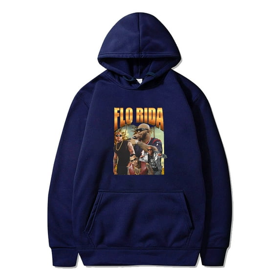 Rapper Flo Rida Vintage Hoodie Long Sleeve Streetwear Women Men Hooded Sweatshirts