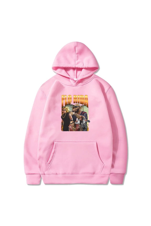 Rapper Flo Rida Vintage Hoodie Long Sleeve Streetwear Women Men Hooded Sweatshirts