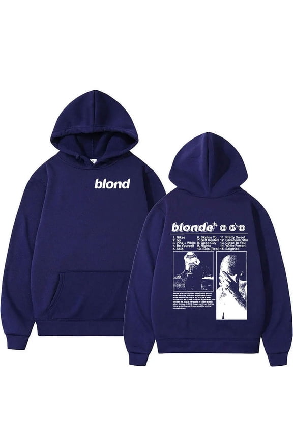 Rapper Frank Album Hoodie Men's Retro Fashion Blond Ocean Merch Oversized Sweatshirt Y2k Pullover Hoodies Streetwear
