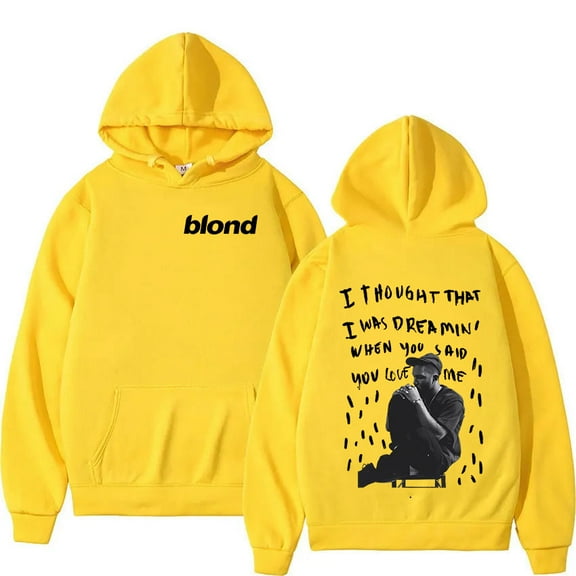 Rapper Frank Ocean Merch Pullover Hoodie Blond Hip Hop Music Album Sweatshirt Men Vintage Fashion Oversized Hoodies Unisex Streetwear