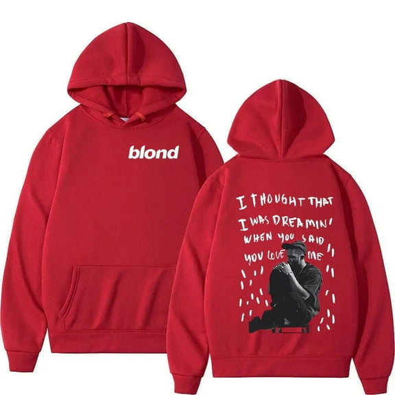 Rapper Frank Ocean Merch Pullover Hoodie Blond Hip Hop Music Album Sweatshirt Men Vintage Fashion Oversized Hoodies Unisex Streetwear