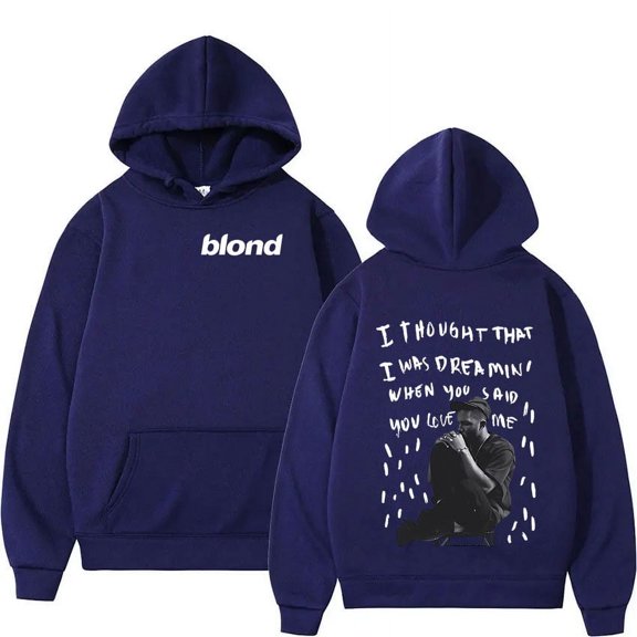 Rapper Frank Ocean Merch Pullover Hoodie Blond Hip Hop Music Album Sweatshirt Men Vintage Fashion Oversized Hoodies Unisex Streetwear
