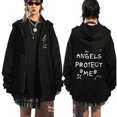 thumbnail image 1 of Rapper Graphic Zipper Hoody Men Women Hip Hop Fashion Zip Up Sweatshirt Men Oversized Pullover Hoodie Coats Streetwear, 1 of 6