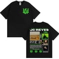 thumbnail image 1 of Rapper Jc Reyes Album Tour 2025 Pattern Hip Hop Style Street Oversized Casual Cotton T-Shirt, 1 of 5