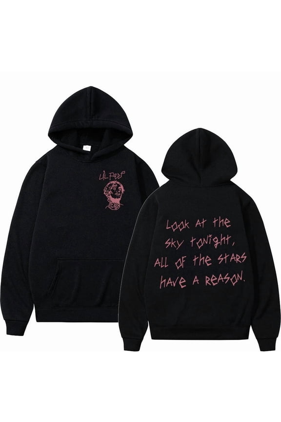Rapper Li-l Peep Tour Concert Hoodie, Sweatshirt, T-Shirt, Hip Hop Fashion Pullover Sweatshirt Unisex Casual Long Sleeve Hooded Gothic Streetwear