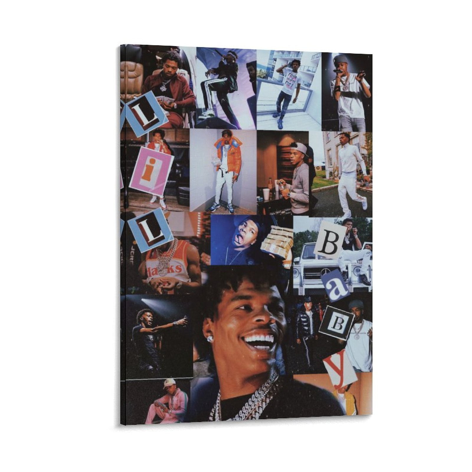 Rapper Lil Music Baby Poster Rap Hip Hop Singer Collage Posters (8 ...