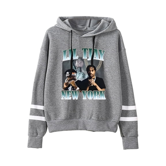 Rapper Lil Tjay Pocketless Hoodie Sweatshirts Pullover Streetwear Casual Women Man Fashion
