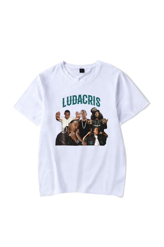 Rapper Ludacris T-shirt Fashion Short Sleeve Harajuku Crewneck Tee Men Women Shirt