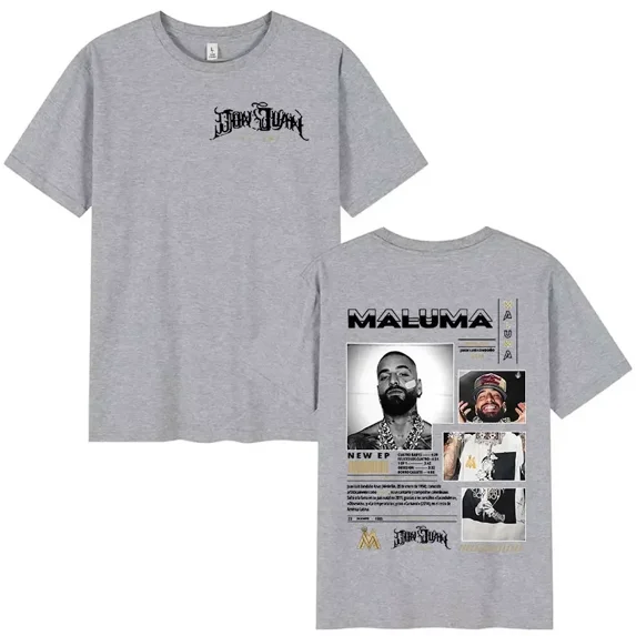 Rapper MALUMA 2025 Album Graphic T Shirt Men's women Hip Hop Retro Style Short Sleeve T-shirt Fashion Tees Streetwear