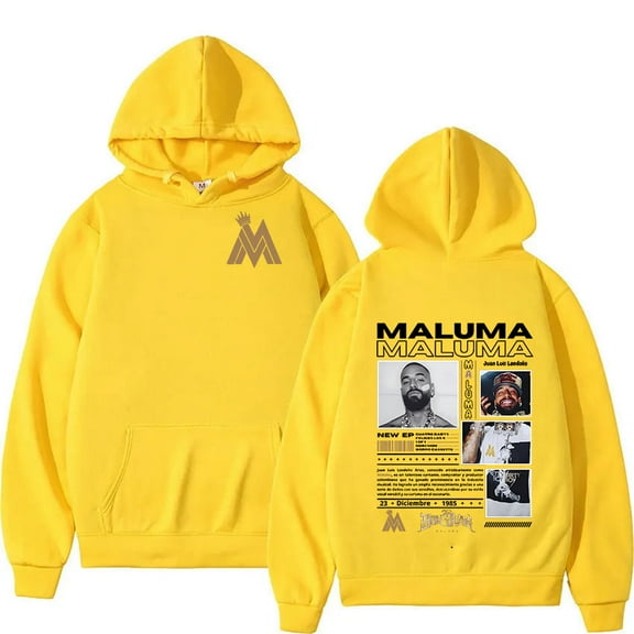 Rapper MALUMA 2025 Tour Album Hoodie Men's Hip Hop Long Sleeve Oversized Sweatshirt Y2k Unisex Fashion Pullover Hooded Streetwear