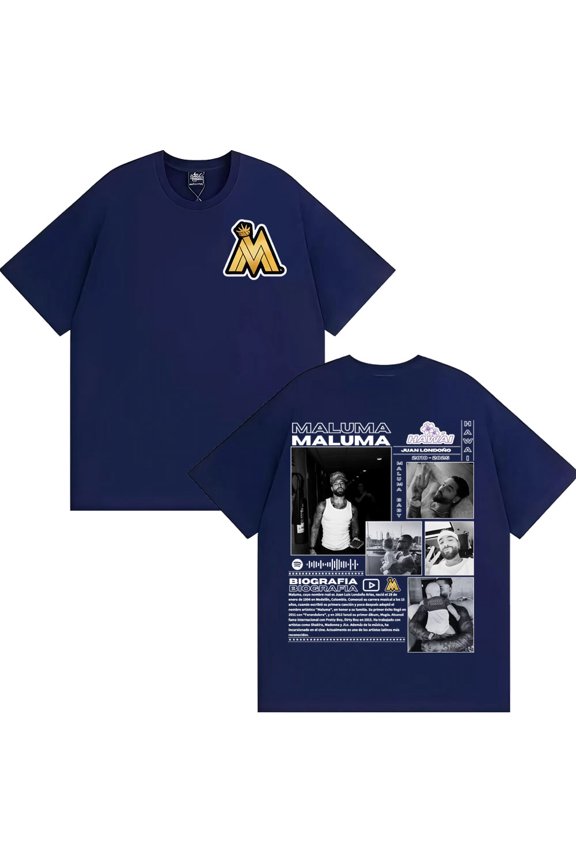 Rapper Maluma Baby Juan Londono Tour 2025 Graphic T Shirt Men Women Fashion Hip Hop Street T-shirts Retro Oversized T-shirt Tops