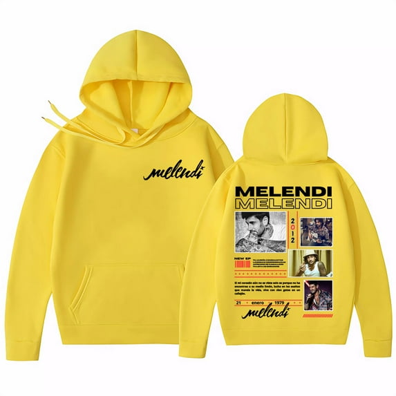 Rapper Melendi Album 2025 Tour Merch Sweatshirt Men Women Fashion Hip Hop Gothic Retro Hoodies Casual Fleece Oversized Pullovers
