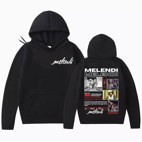Rapper Melendi Album 2025 Tour Merch Sweatshirt Men Women Fashion Hip Hop Gothic Retro Hoodies Casual Fleece Oversized Pullovers