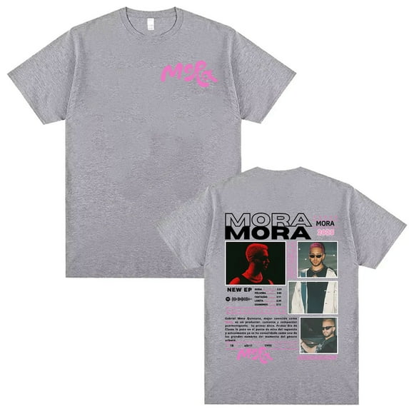 Rapper Mora Album Tour 2025 Graphic T-shirt Men Women High Street Vintage Oversized T-shirts Fashion Hip Hop 100% Cotton T Shirt