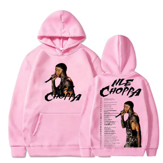 Rapper NLE Choppa Merch Hoodie Long Sleeve Mens/Womens Hip Hop Harajuku Street Sweatshirt Unisex Hoodie