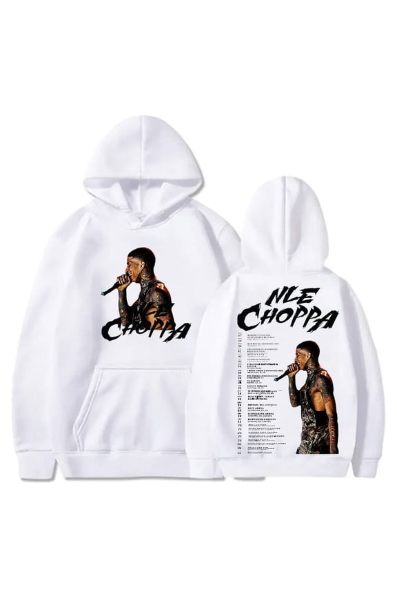 Rapper NLE Choppa Merch Hoodie Long Sleeve Mens/Womens Hip Hop Harajuku Street Sweatshirt Unisex Hoodie