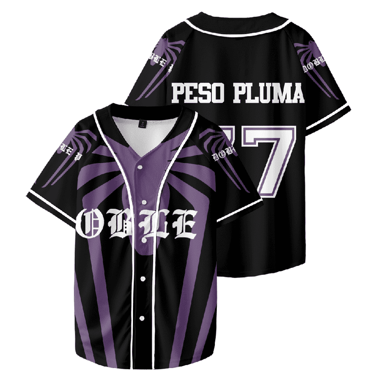 Rapper Peso Pluma 90s Vintage Baseball Short Sleeve Baseball