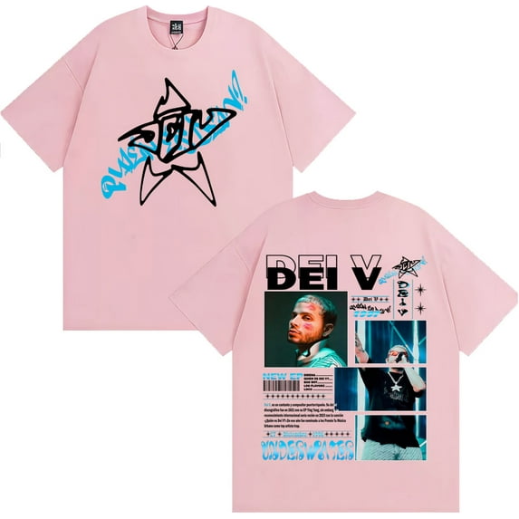 Rapper Quien Es Dei V? Underwater 2025 Tour T-shirt Men's Clothing Fashion High Street T Shirts Oversized Comfort Cotton T Shirt