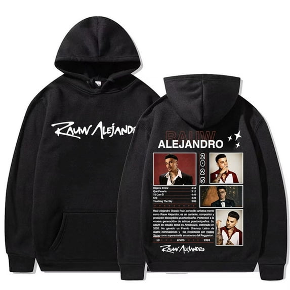Rapper Rauw Alejandro 2025 Tour Merch Hoodie Pullovers Men Women Fashion Hoodies Graphic Teen Pullover Sweatshirt Streetwear