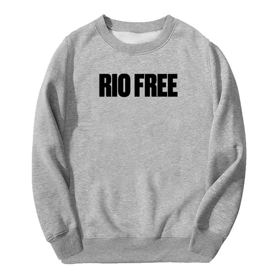 Rapper Rio Da Yung Og Merch Rio Free Logo Crewneck Long Sleeve Streetwear Women Men Sweatshirt