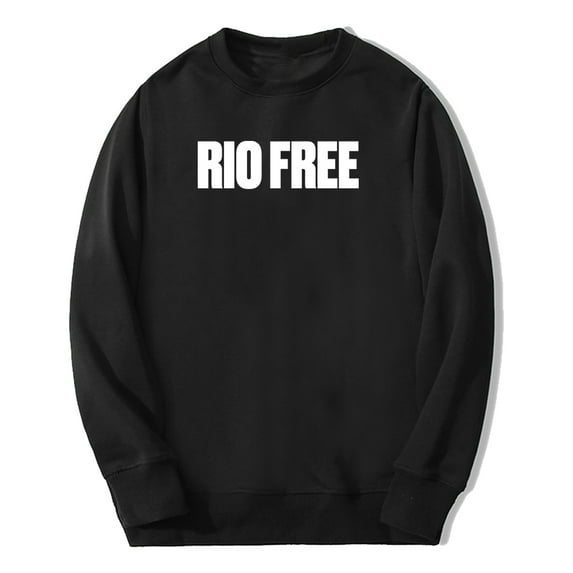 Rapper Rio Da Yung Og Merch Rio Free Logo Crewneck Long Sleeve Streetwear Women Men Sweatshirt
