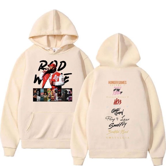 Rapper Rod Wave 2024 New Album Hoodie Men's Hip Hop High Quality Fashion Sweatshirt Retro Pullover Oversized Hoodies Streetwear