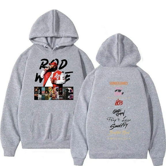 Rapper Rod Wave 2024 New Album Hoodie Men's Hip Hop High Quality Fashion Sweatshirt Retro Pullover Oversized Hoodies Streetwear