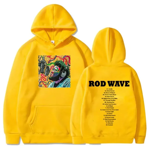 Rapper Rod Wave Hoodies Streetwear Y2k Hoodie Harajuku Casual Pullover Oversized Fleece Sweatshirt Long Sleeve Printed Hoody