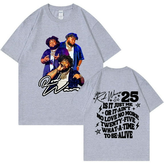 Rapper Rod Wave Last Lap 2025 Tour Print T Shirt Men's Hip Hop Retro Gothic Fashion Oversized T-shirt Harajuku Tees Streetwear