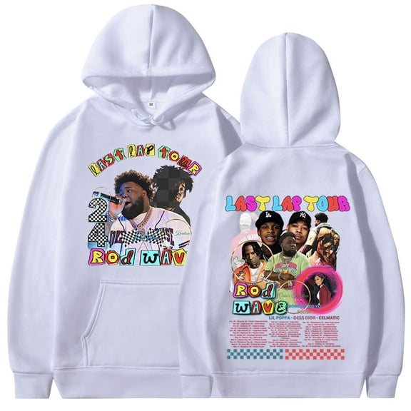 Rapper Rod Wave Last Lap Tour 2024 Hoodies Men Women Clothing Fashion Hip Hop Vintage Oversized Hooded Sweatshirts Streetwear