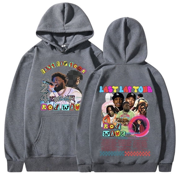 Rapper Rod Wave Last Lap Tour 2024 Hoodies Men Women Clothing Fashion Hip Hop Vintage Oversized Hooded Sweatshirts Streetwear
