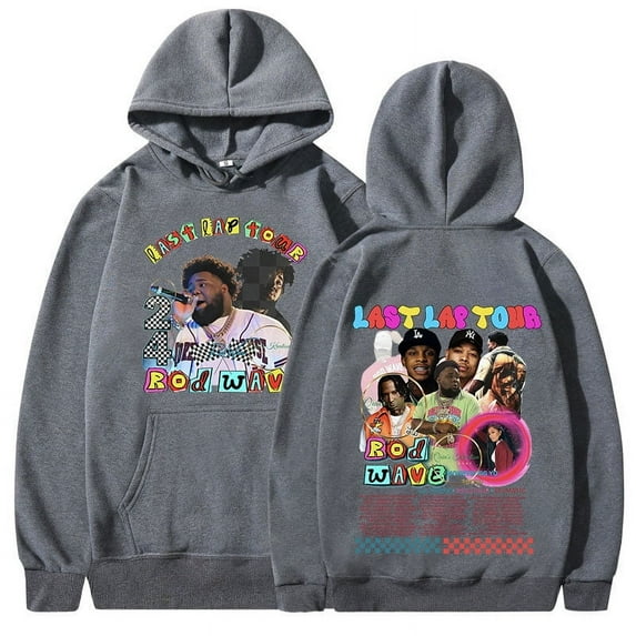 Rapper Rod Wave Last Lap Tour 2024 Hoodies Men Women Clothing Fashion Hip Hop Vintage Oversized Hooded Sweatshirts Streetwear