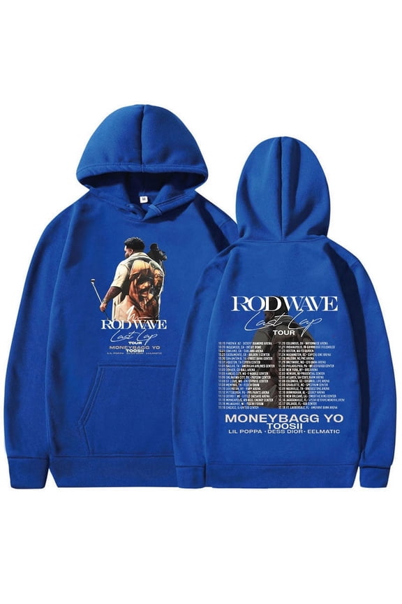 Rapper Rod Wave Last Lap Tour 2024 Print Hoodie Men Women Retro Fashion Pullover Sweatshirt Hip Hop Oversized Hoodies Streetwear