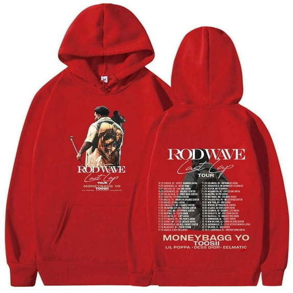 Rapper Rod Wave Last Lap Tour 2024 Print Hoodie Men Women Retro Fashion Pullover Sweatshirt Hip Hop Oversized Hoodies Streetwear