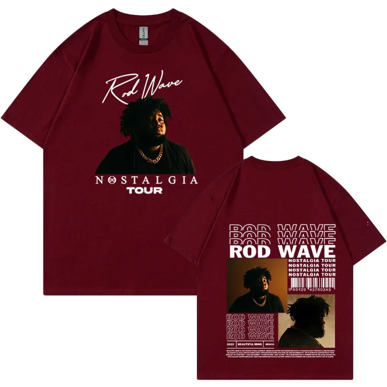 Rapper Rod Wave Last Lap Tour 2025 Print T Shirt Men's Hip Hop Retro ...