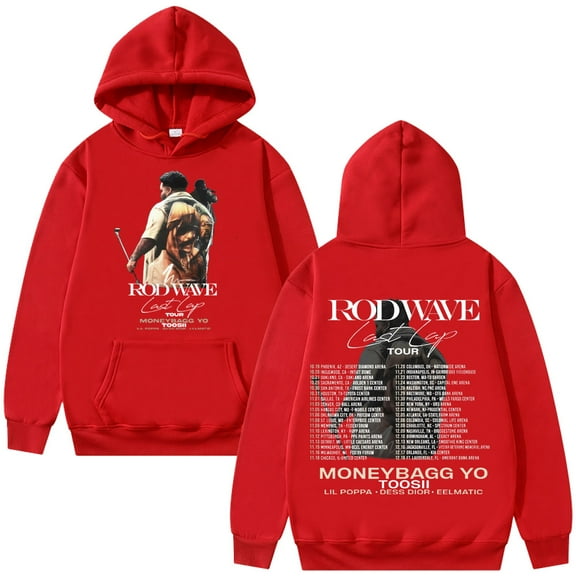 Rapper Rod Wave Last Lap Tour Hoodie Autumn Winter Men Women Hip Hop Fashion Oversized Sweatshirt Men's Fleece Cotton Hoodies