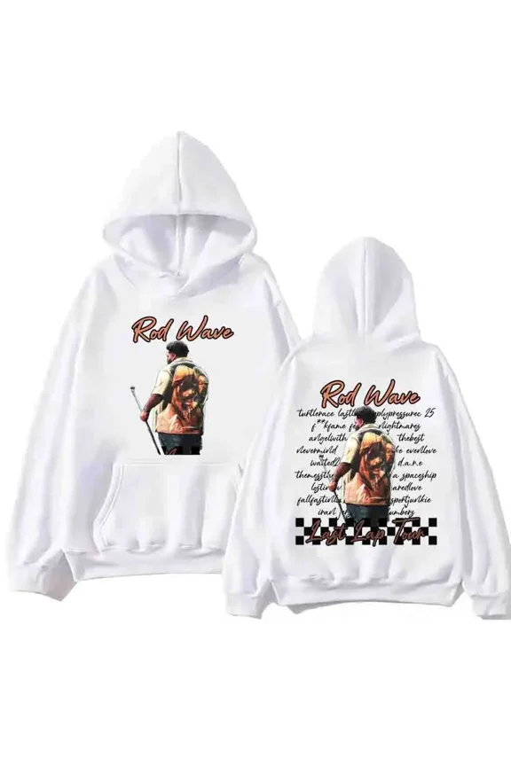 Rapper Rod Wave Merch Hoodie Last Lap 2025 Tour Harajuku Pullover Tops Man Woman Sweatshirt Fans Gift