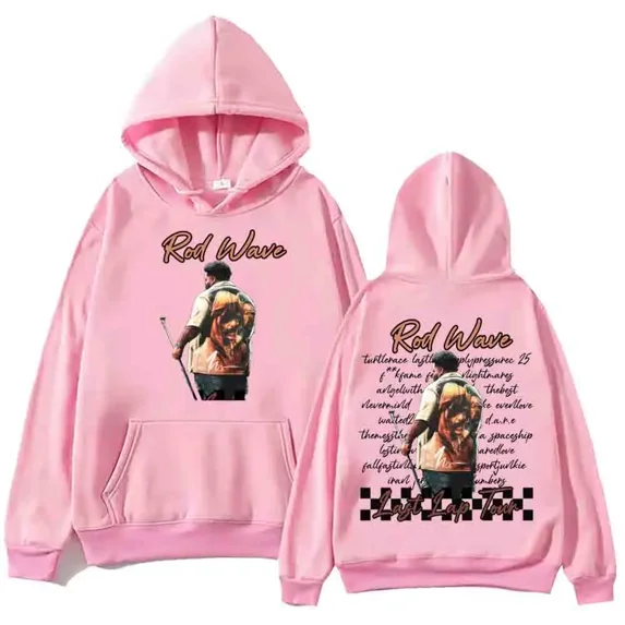 Rapper Rod Wave Merch Hoodie Last Lap 2025 Tour Harajuku Pullover Tops Man Woman Sweatshirt Fans Gift