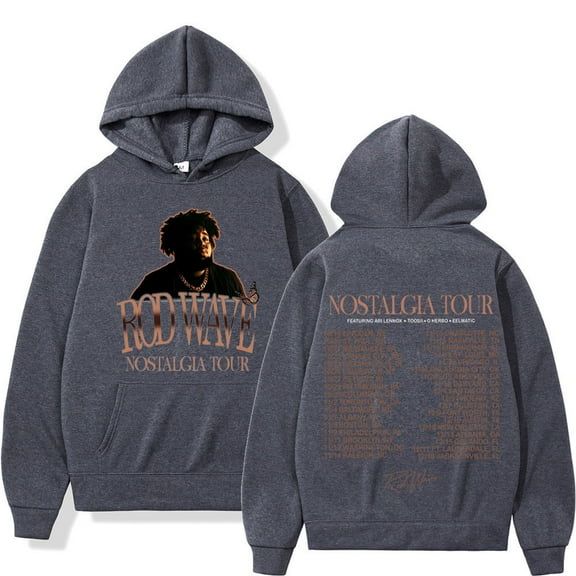 Rapper Rod Wave Merch Hoodies Last Lap Album Nostalgia Tour Hoodie Men's Women's Fashion Vintage Hooded Sweatshirts Pullovers