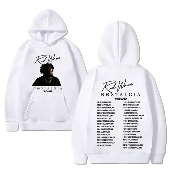 Rapper Rod Wave Merch Hoodies Streetwear Y2k Hoodie Harajuku fashion Pullover Oversized Fleece Sweatshirt Long Sleeve Printed Hoody