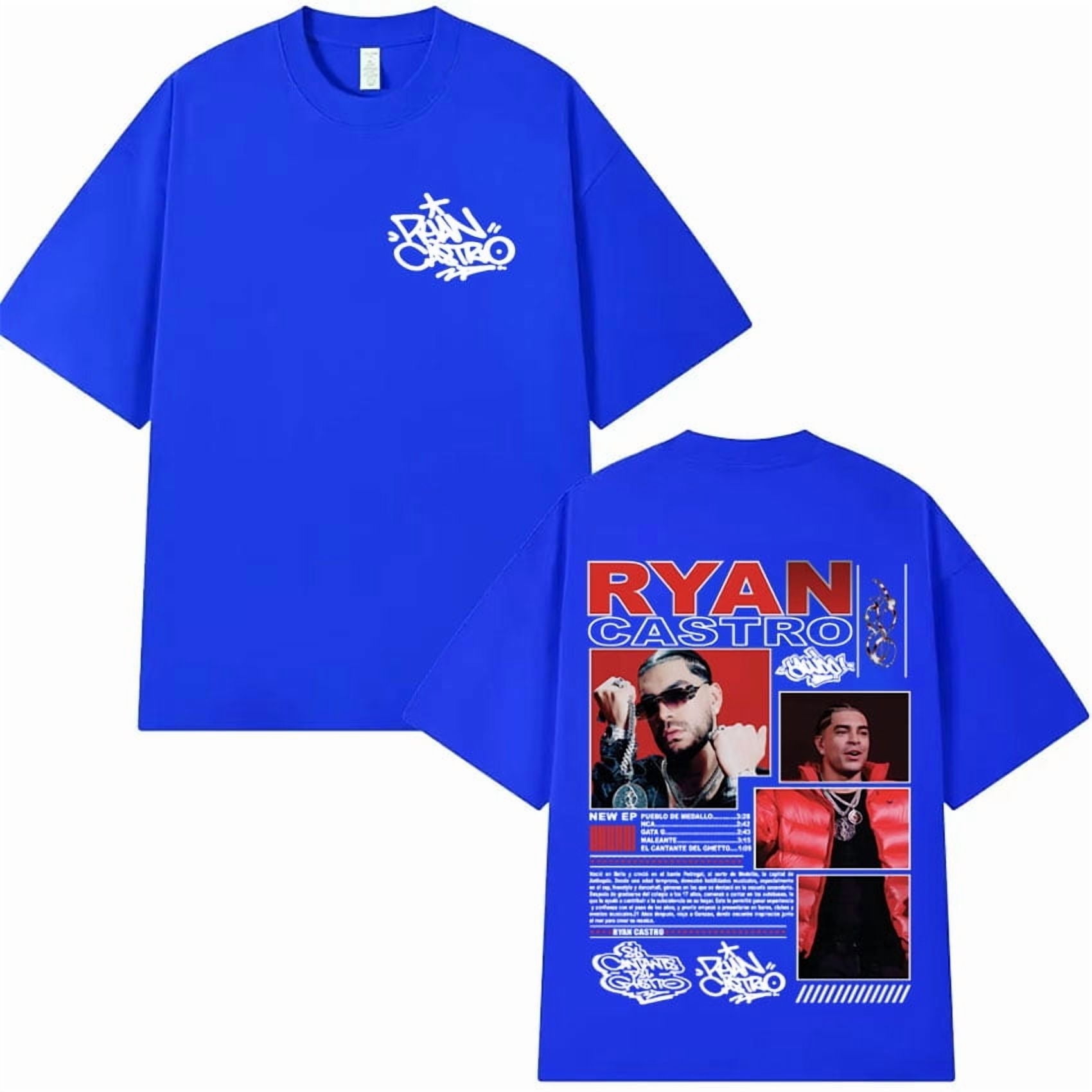 Rapper Ryan Castro 2025 Music Album Tour Merch Graphic T-shirt - Casual ...