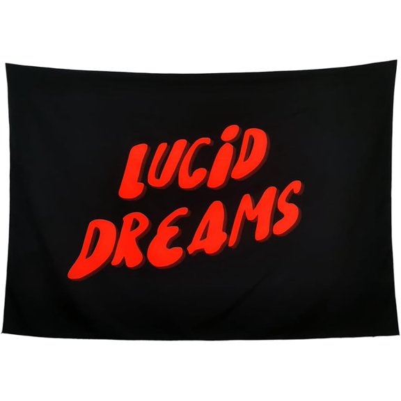 Rapper Tapestry Trippy Red Tapestry Hip Hop Lucid Dreams Aesthetic Singer Funny Wall Hanging Poster for Living Room Dorm Decor 60X40 inches