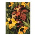thumbnail image 1 of Rapper Yellow Flowers Music Portrait Painting Living Room Large Wall Art Poster Print Thick Paper 18X24 Inch, 1 of 5
