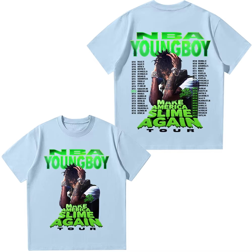 Rapper YoungBoy Never Broke Again Tour 2025 T-Shirt Unisex Short Sleeve ...