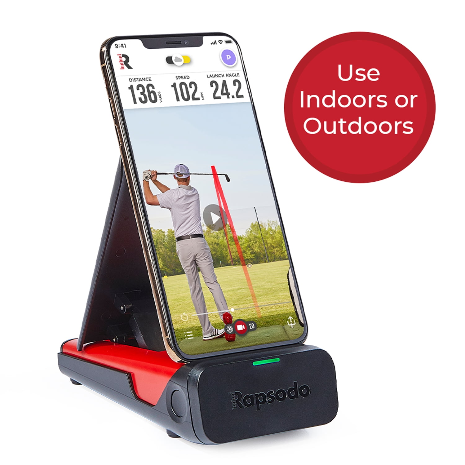 Rapsodo Mobile Launch Monitor for Golf Indoor and Outdoor Use 