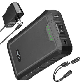 Rapthor 12V/5V Dual Output Rechargeable Power Bank 6500mAh 12V & 13000mAh 5V Lithium-Ion Battery with Fast Charger