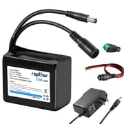 Rapthor 5200mAh 12V Rechargeable Li-ion Battery Kit with Smart Charger   DC5521 Output for Router, CCTV Camera, LED Strip, Radio, DIY Electronics, Telescope, Modem